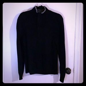 Sebastian Cooper Black Ribbed Sweater
